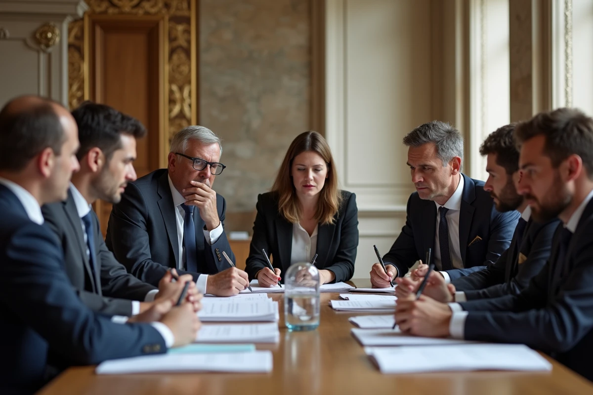 Groupe de personnes discutant autour d