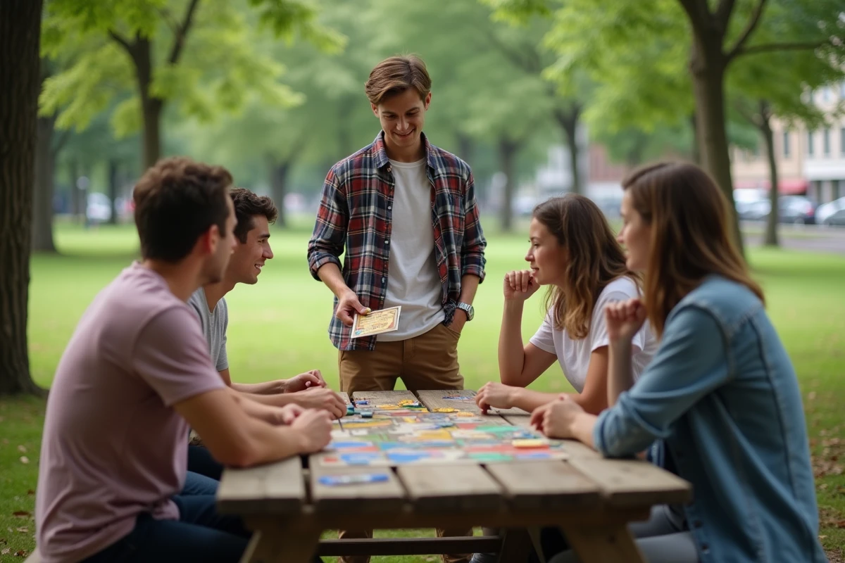 Jeune homme pointant le règle d